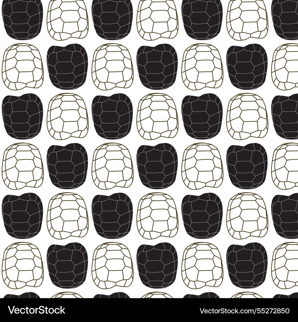 Seamless pattern with turtle Vector Image