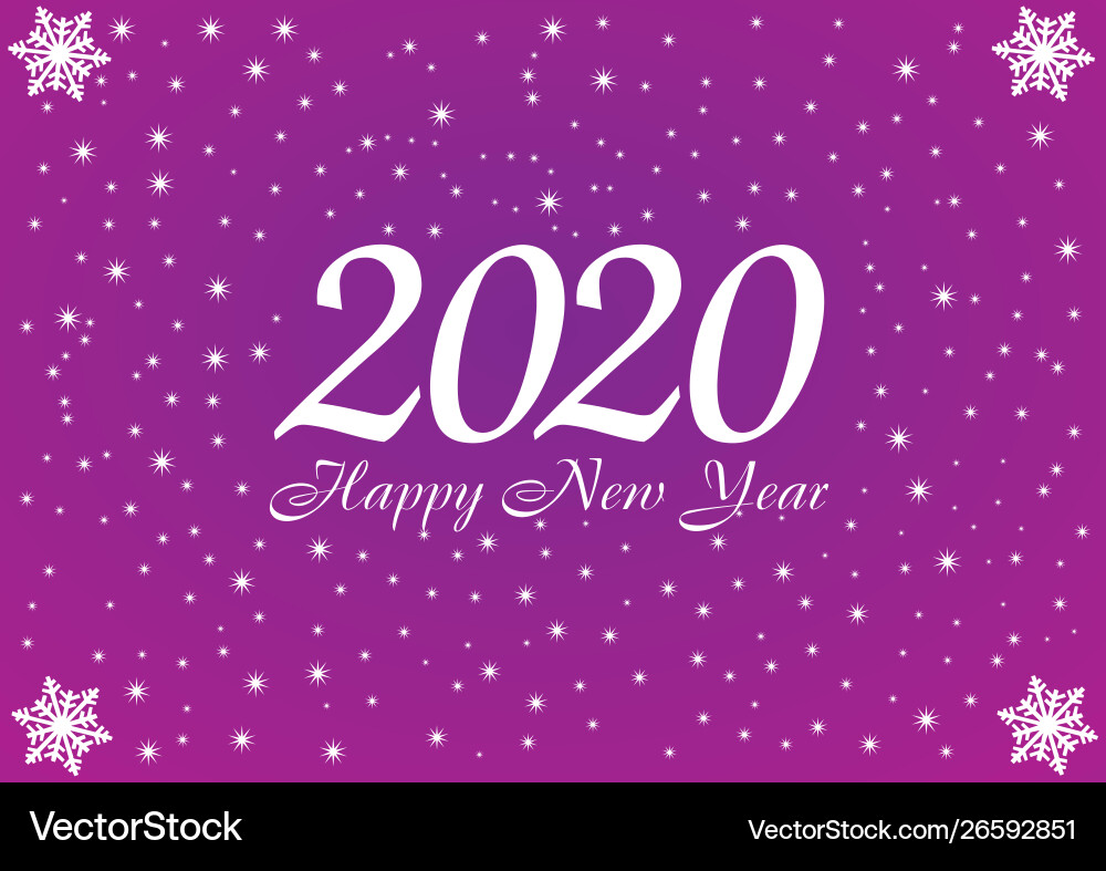 2020 glücklich neues Jahr violetter Hintergrund mit weiß 2020 glücklich neues Jahr violetter Hintergrund mit weiß vektorbild