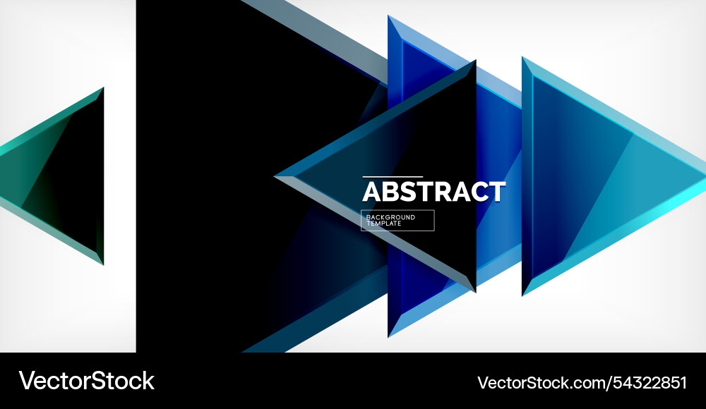 Abstract background - colorful triangles with 3d Abstract background - colorful triangles with 3d vector image