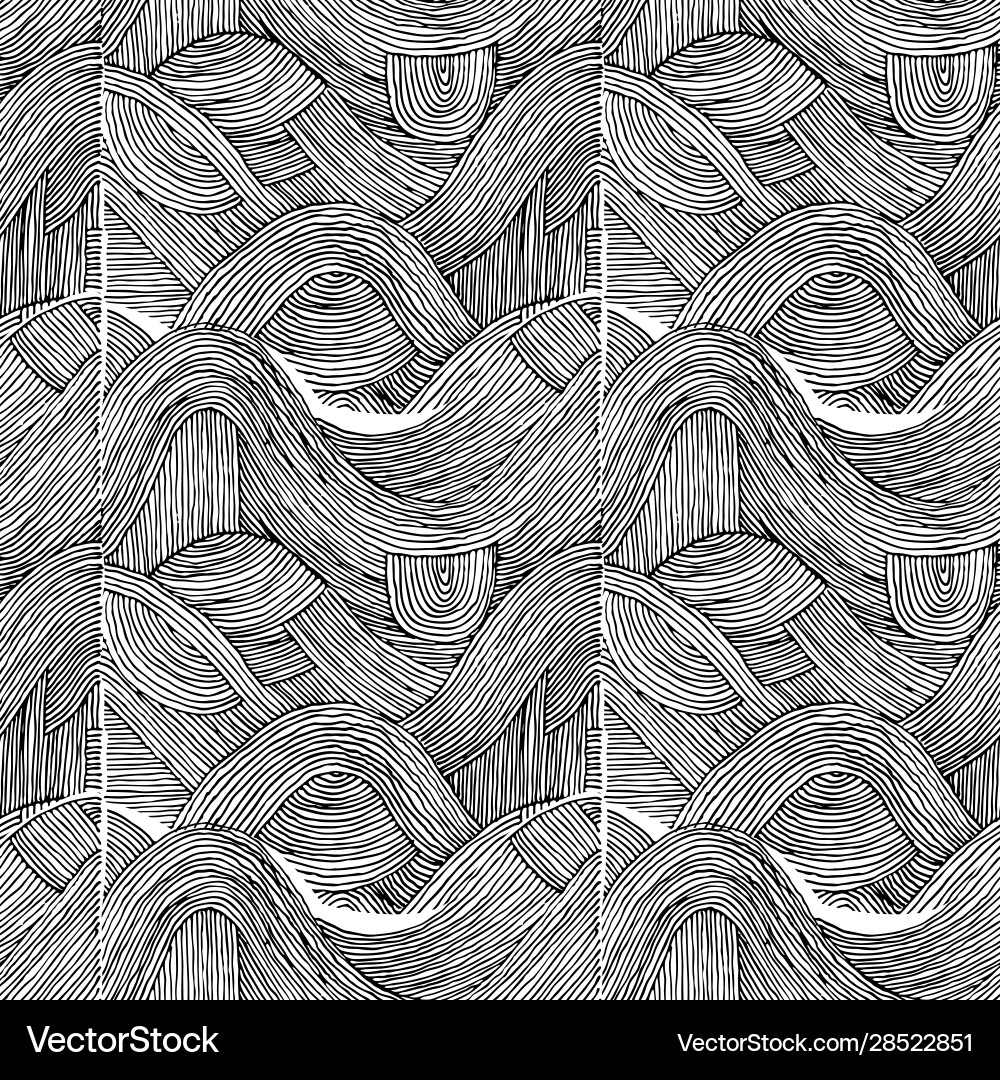 Abstract pattern curved lines grunge boho Abstract pattern curved lines grunge boho vector image