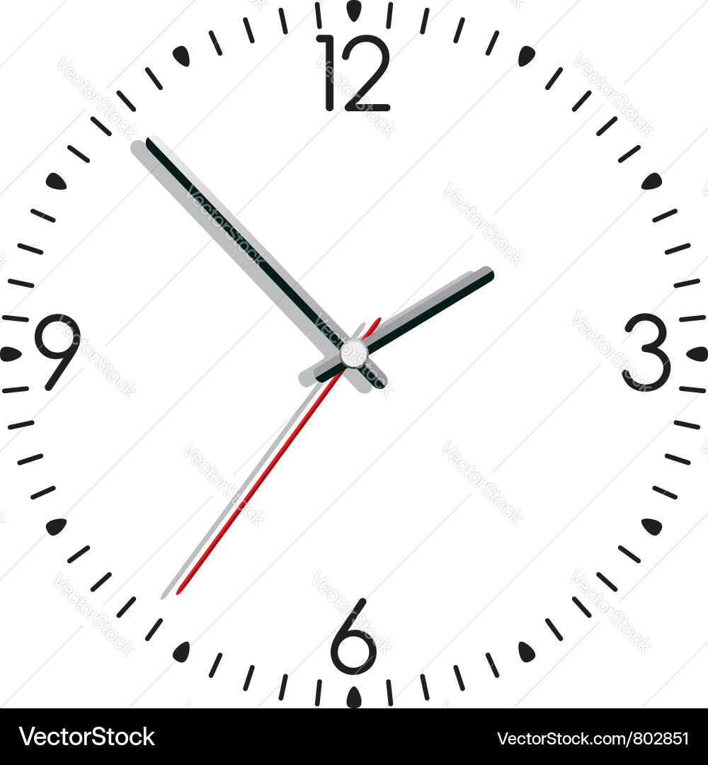 Classic Clock Face Royalty Free Vector Image - VectorStock