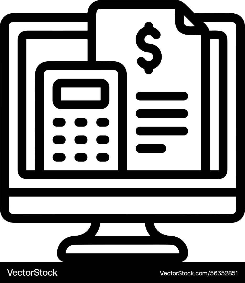 Computer icon symbol image Vector Image