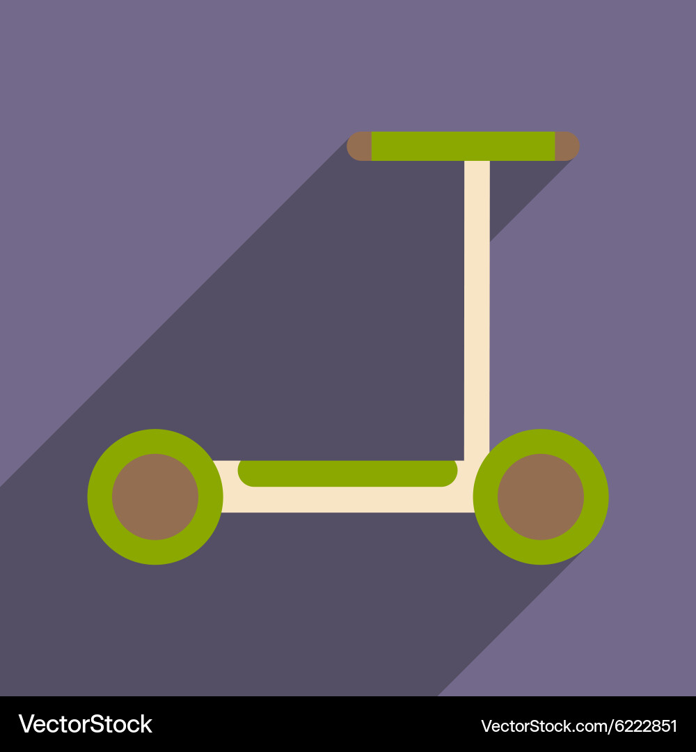 Flat with shadow icon and mobile application Vector Image