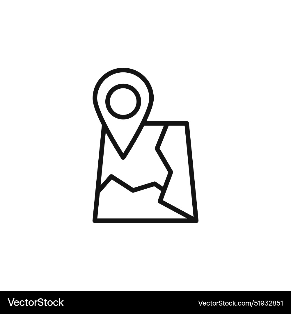 Geographic map icon ideal for navigation Vector Image
