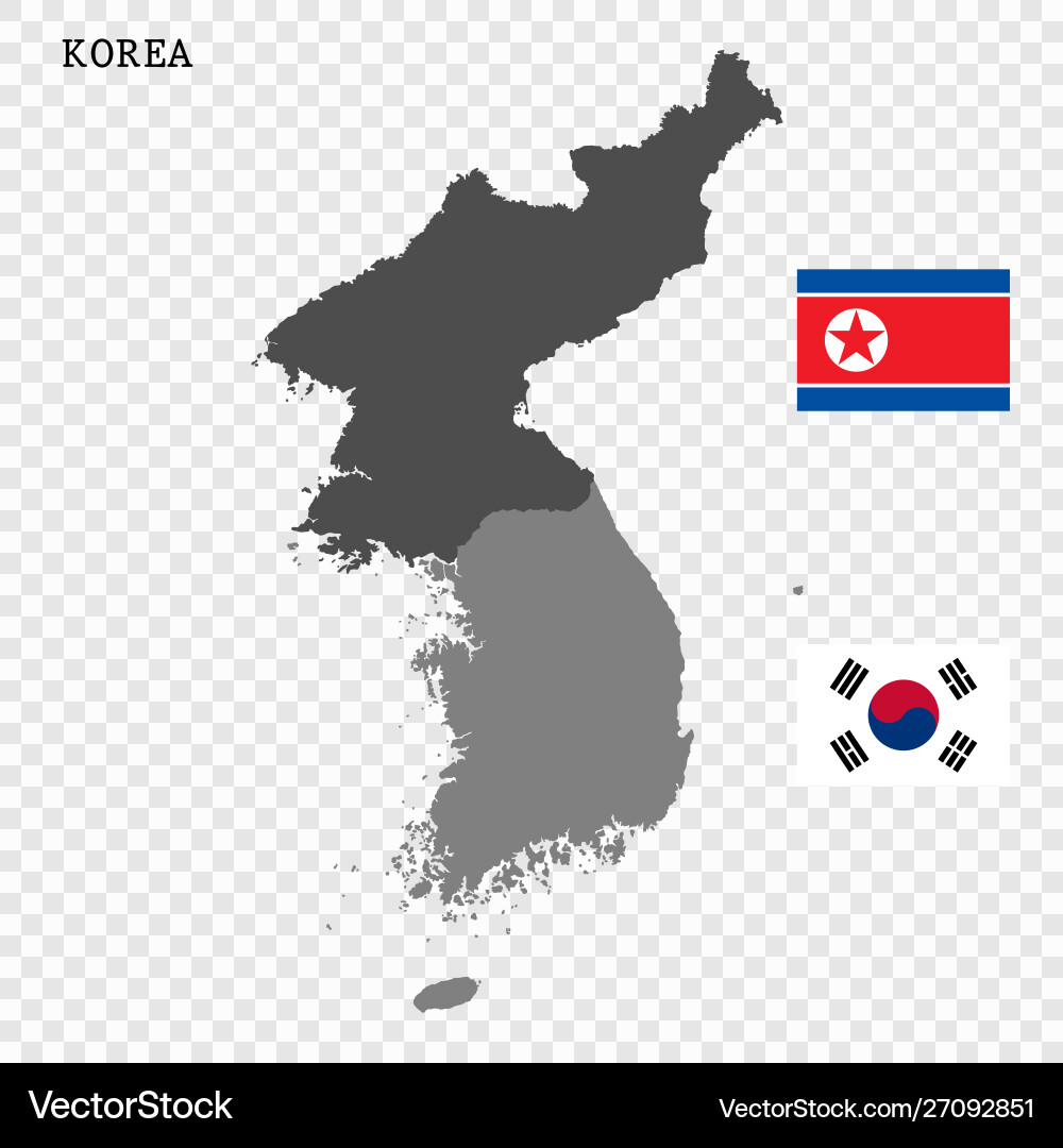 High quality map with borders Vector Image