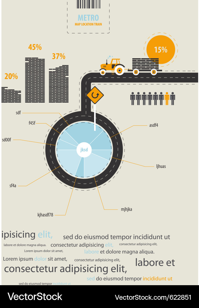 Tractor Load Management Diagram vector image