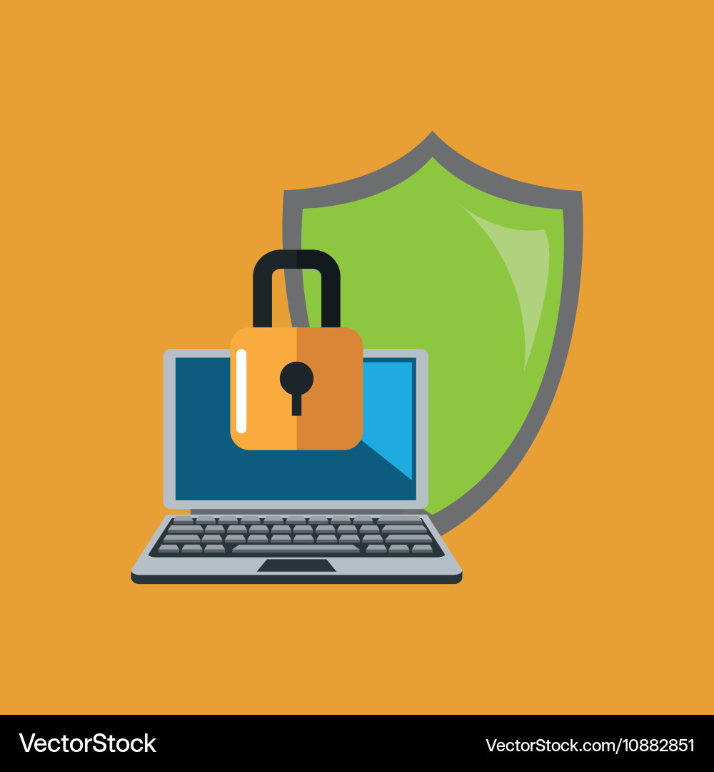 Virtual security system icons image Vector Image