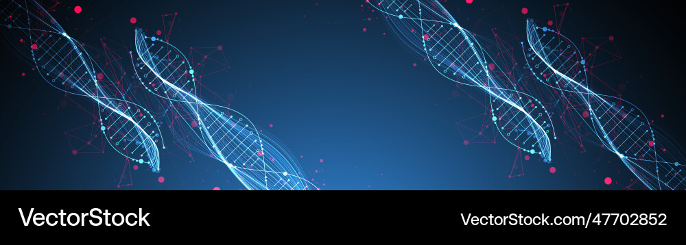 Abstract dna background with plexus effect Abstract dna background with plexus effect vector image