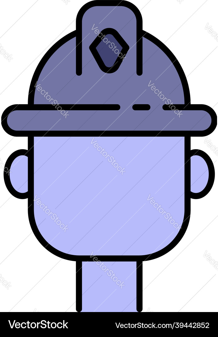 Architecture face icon color outline Architecture face icon color outline vector image