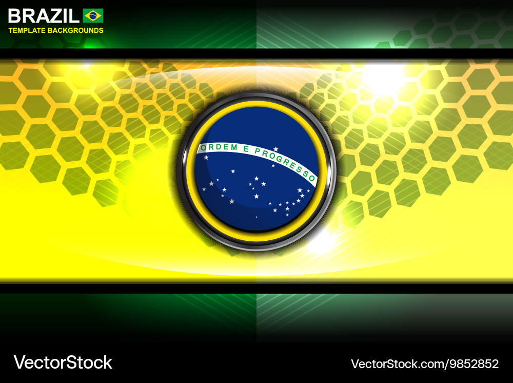 Brazil Abstract Geometric Background Vector Image