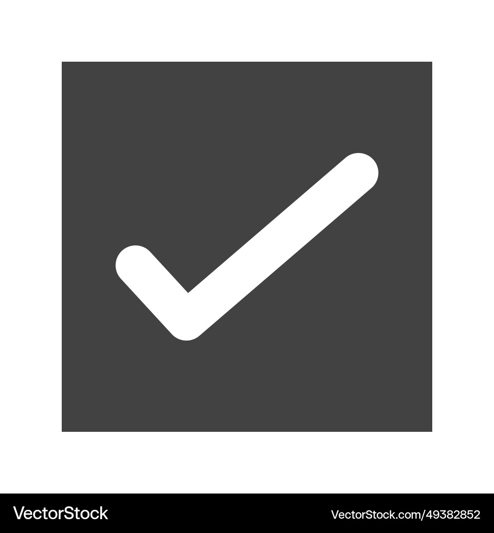Check box with icon image Vector Image