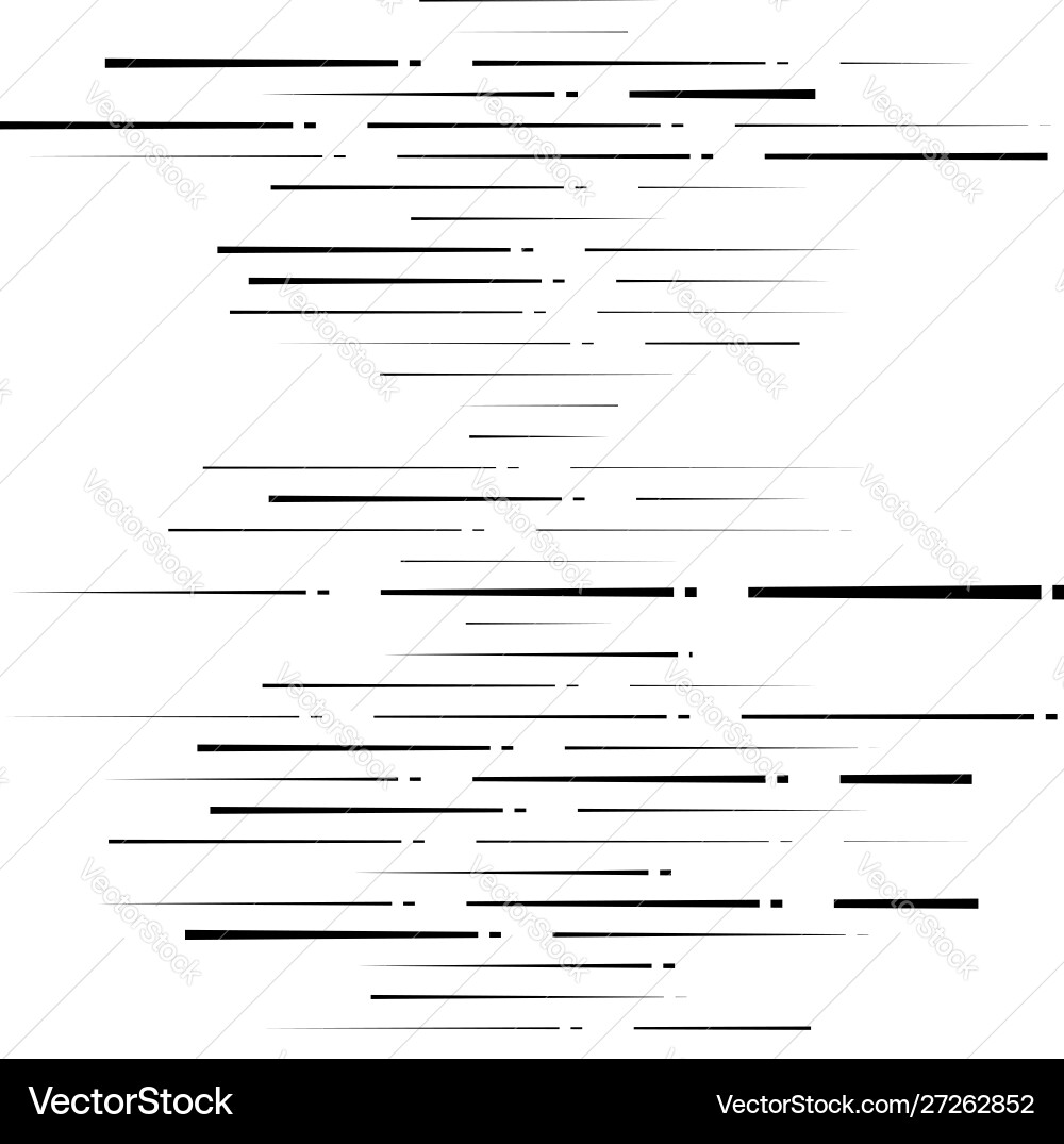 Dashed irregular lines segment horizontal stripes Dashed irregular lines segment horizontal stripes vector image