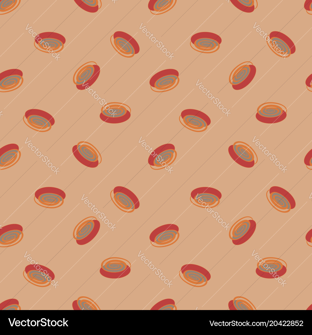 Pattern with flying buttons Vector Image