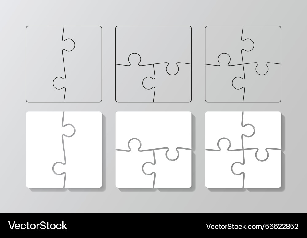 Scheme for thinking game puzzle pieces filled Scheme for thinking game puzzle pieces filled vector image