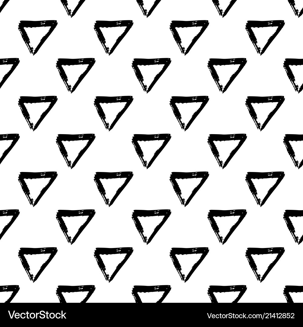 Seamless pattern with brush triangle Seamless pattern with brush triangle vector image
