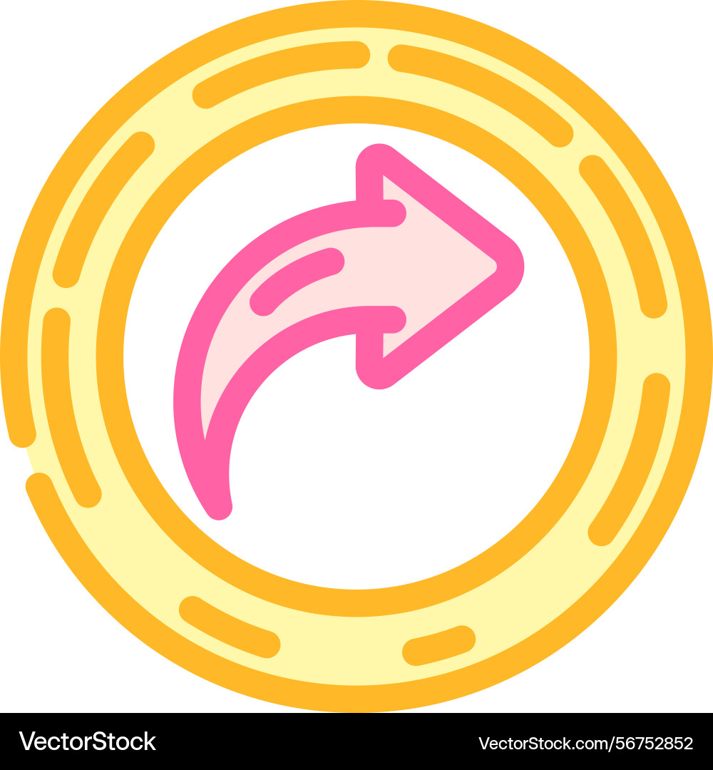Share link button affiliate program color icon Share link button affiliate program color icon Vector Image