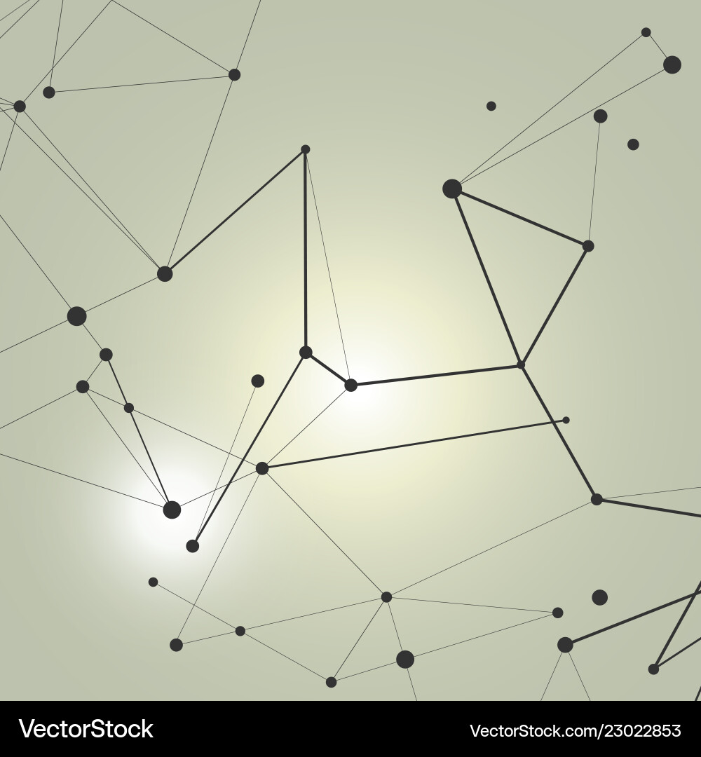 Abstract Connection Network Vector Image