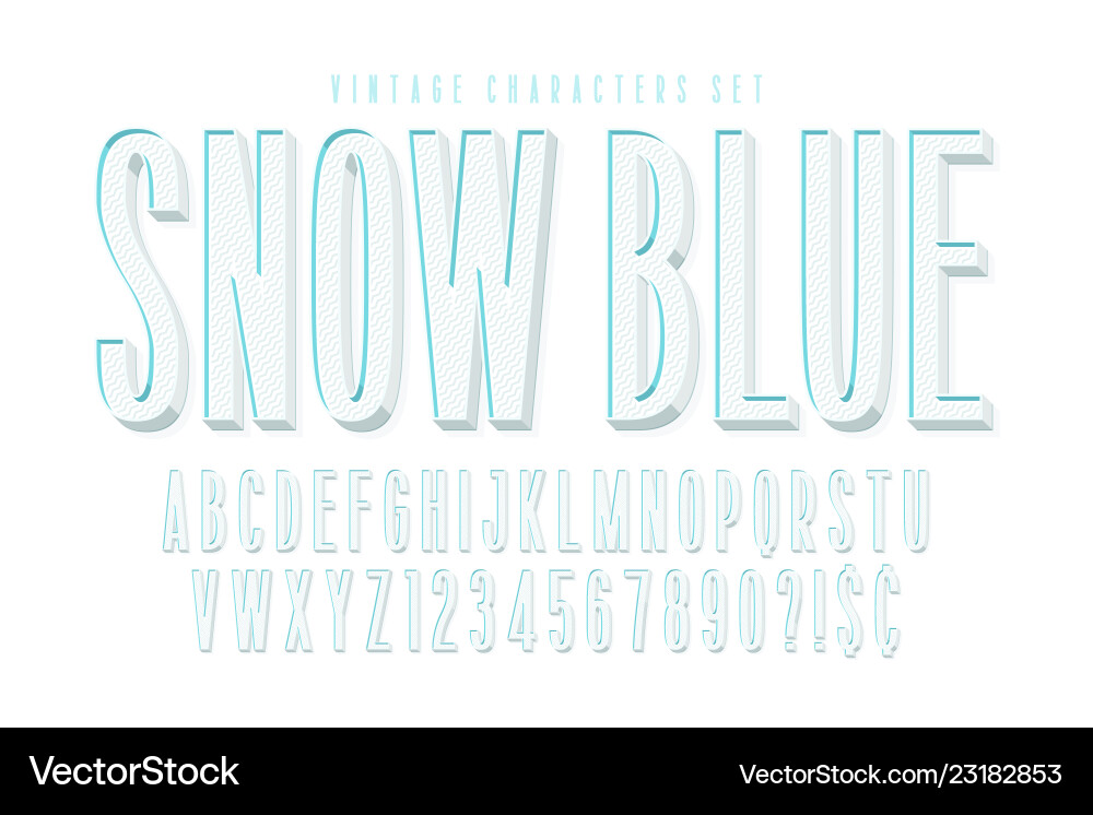 Condensed comical 3d display font design alphabet Condensed comical 3d display font design alphabet vector image