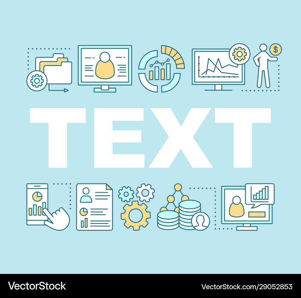 Database word concepts banner Database word concepts banner vector image