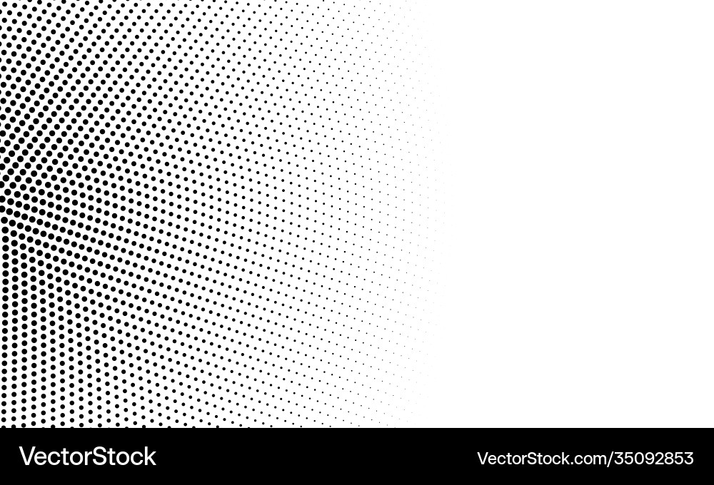 Round halftone dots background circular elements vector image