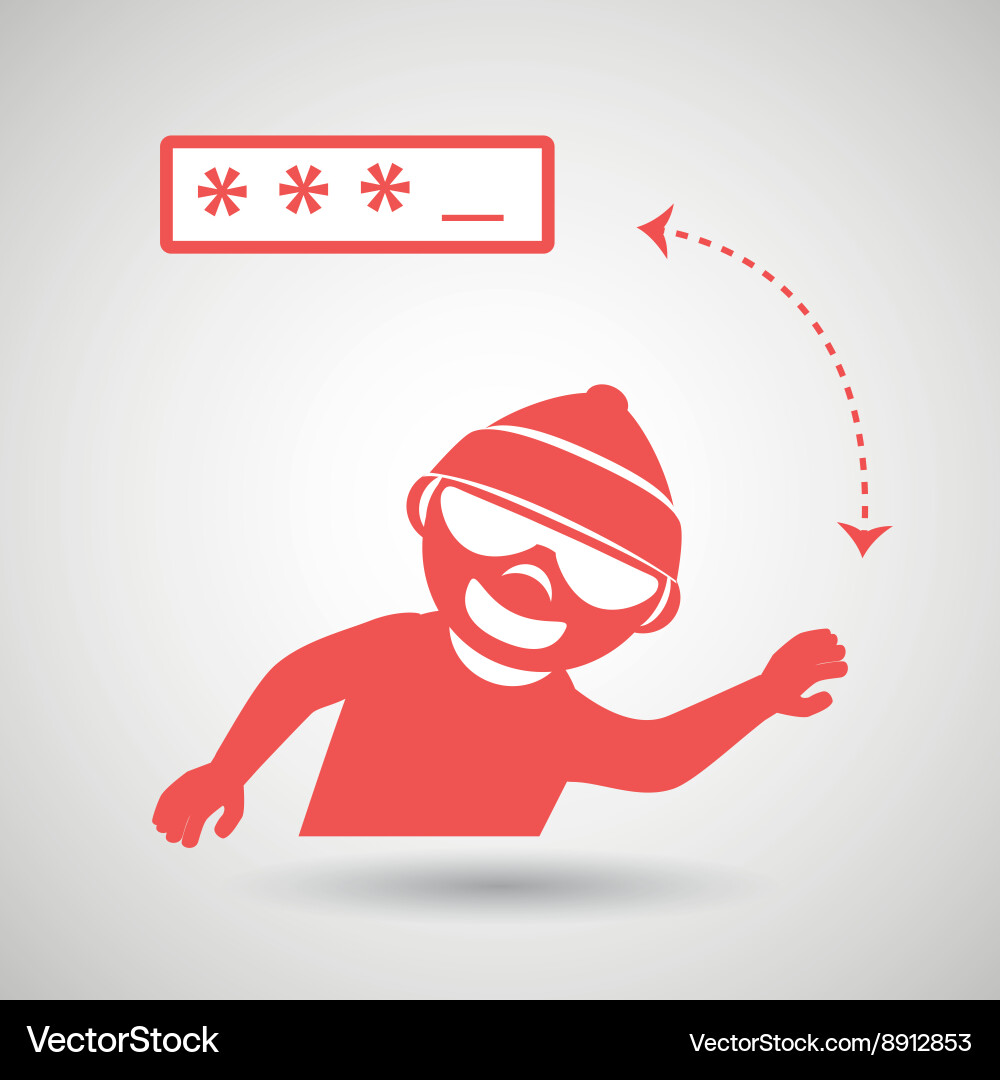 Security password design vector image