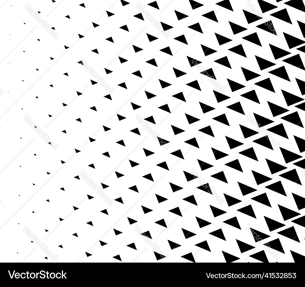 Triangle halftone texture pattern geometric Triangle halftone texture pattern geometric vector image