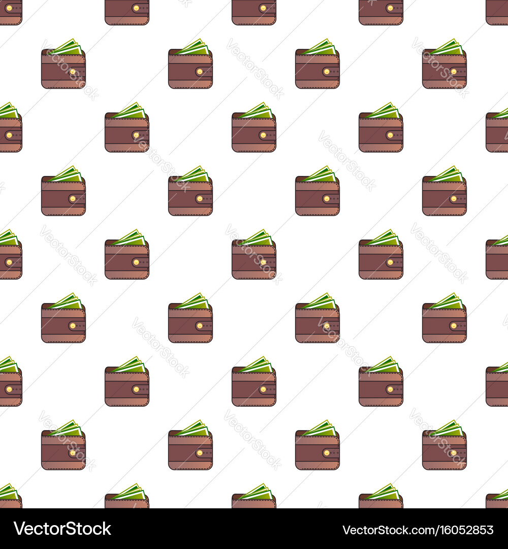Wallet pattern Vector Image