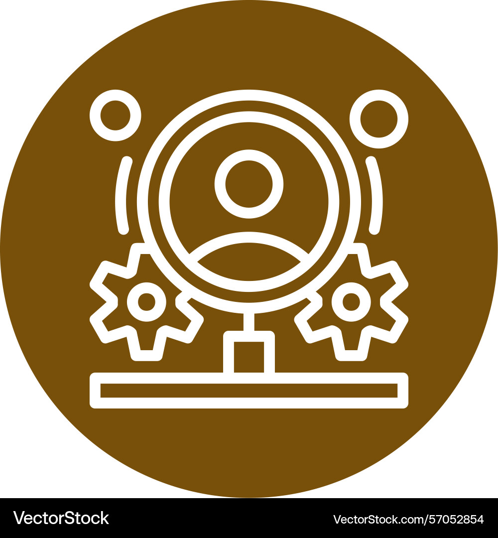 Behavior flow line circle style icon design vector image