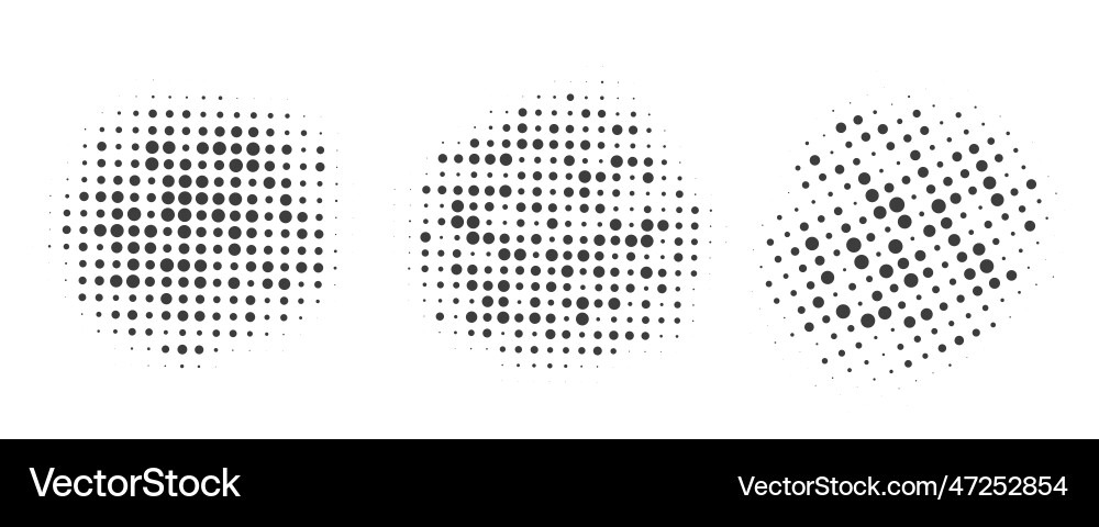 Circle Dots Gradient Pattern vector image