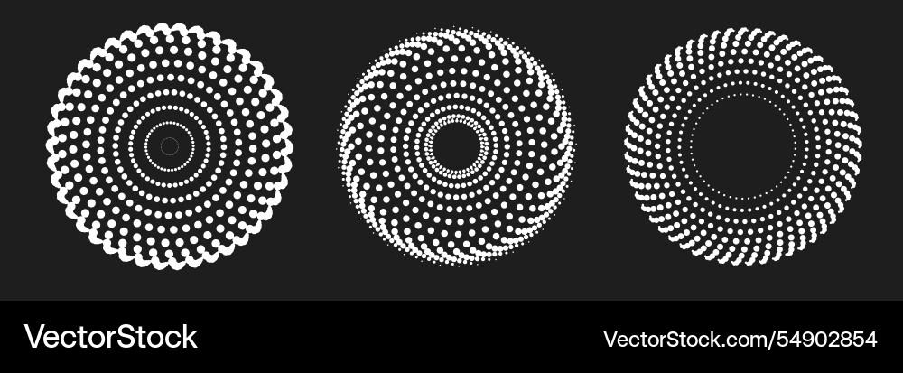 Dot radial pattern halftone downloads circular Dot radial pattern halftone downloads circular vector image