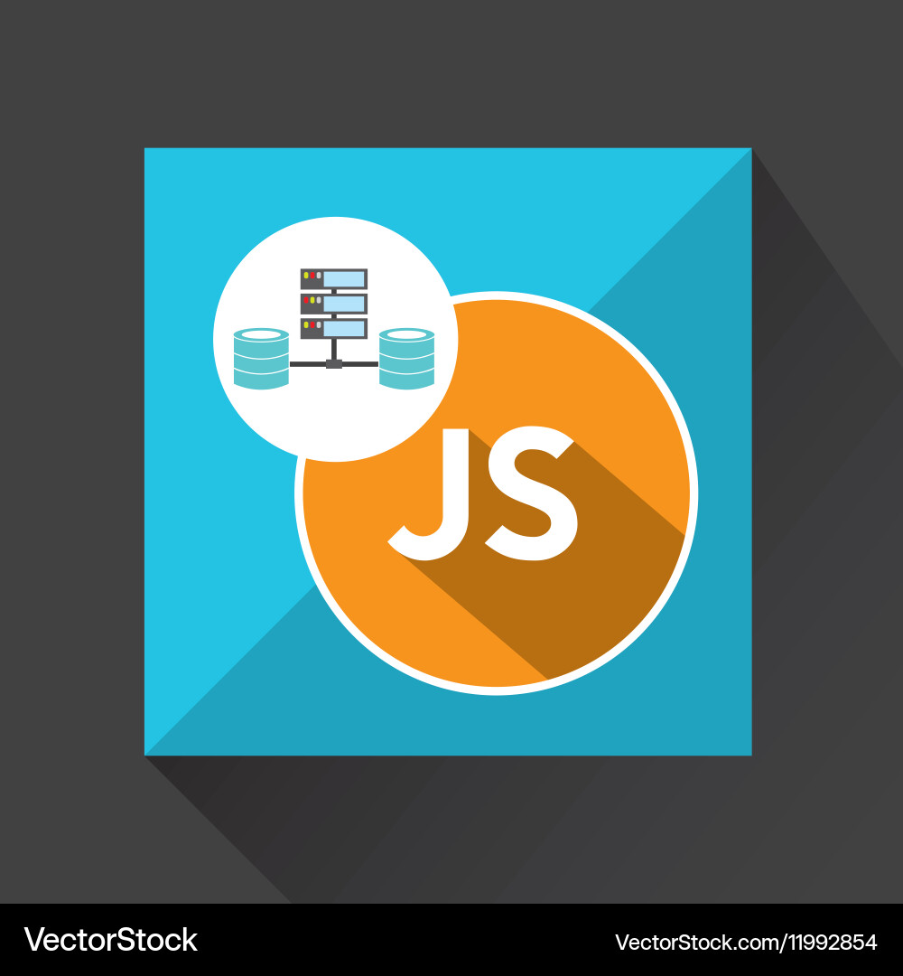Js language data base storage vector image