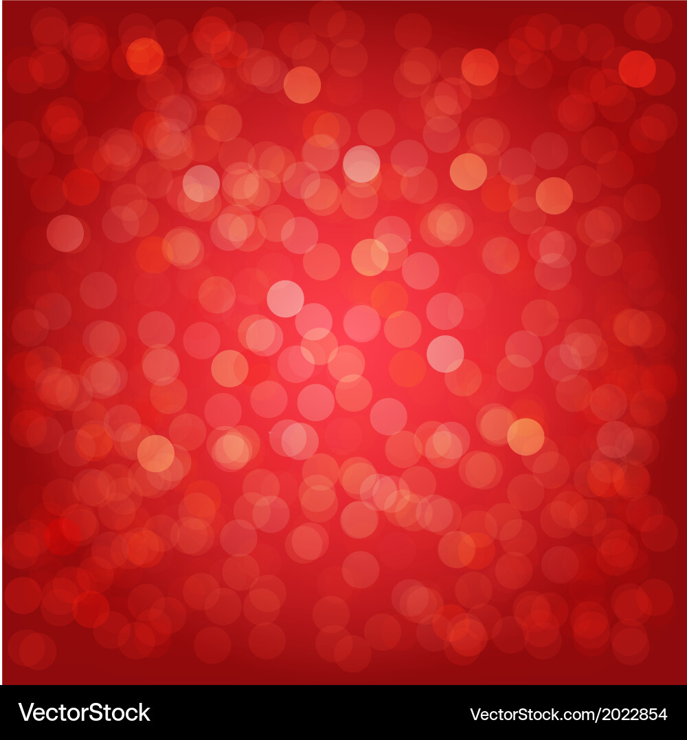 Red Bokeh Background Vector Image