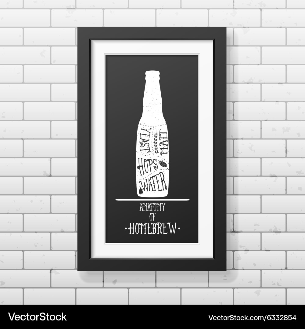 Typographical background in the realistic square Vector Image