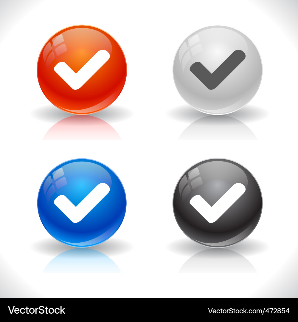 Website buttons Vector Image