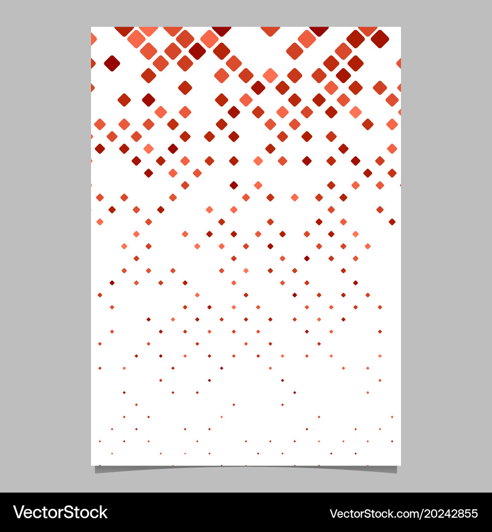 Abstract digital diagonal square pattern brochure Vector Image