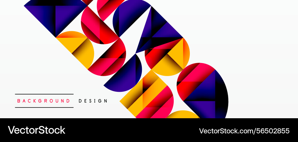 Abstract geometric shapes overlap creating Abstract geometric shapes overlap creating Vector Image