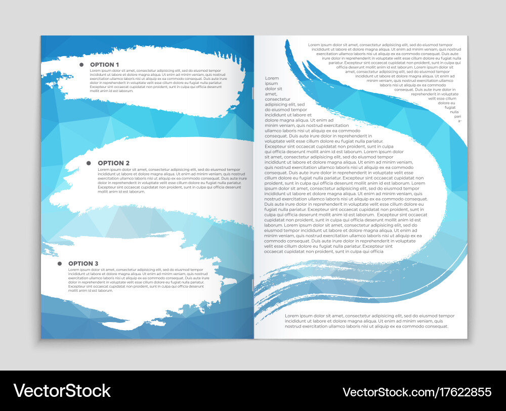Abstract layout background set for art Vector Image