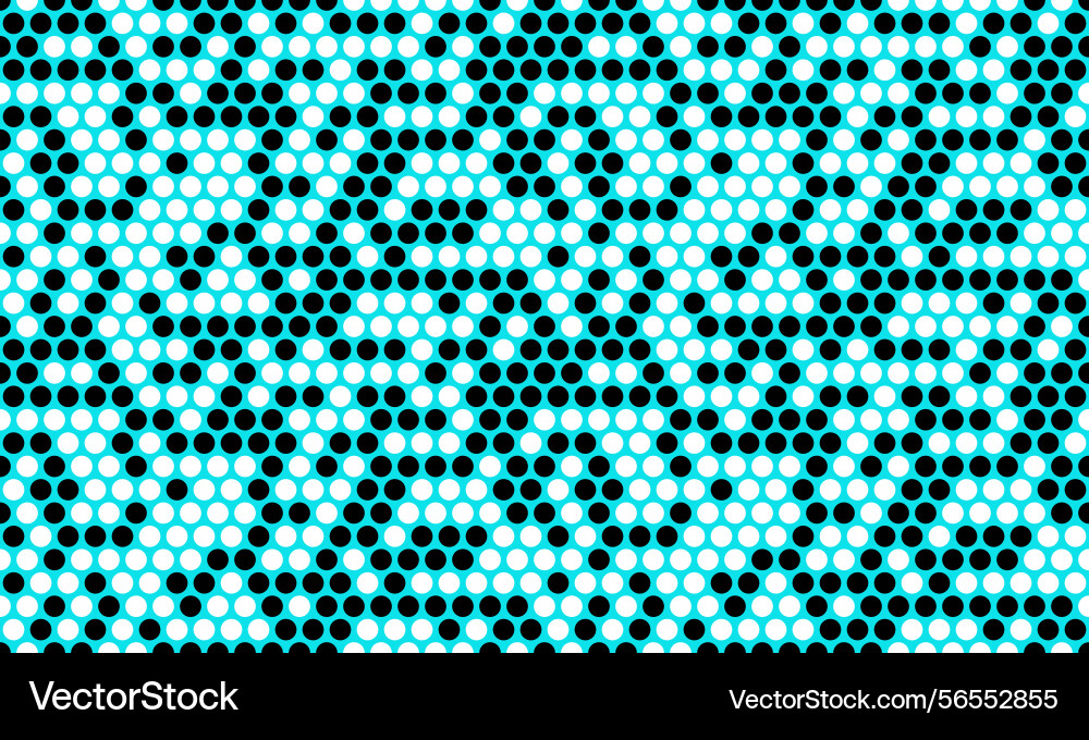 Abstract teal and black circular pattern vector image