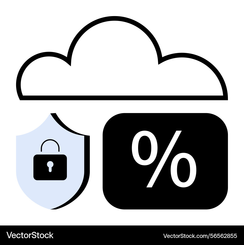Cloud computing with secure data and analysis Cloud computing with secure data and analysis vector image