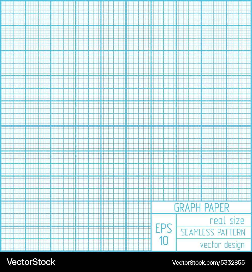 Graph paper seamless pattern vector image