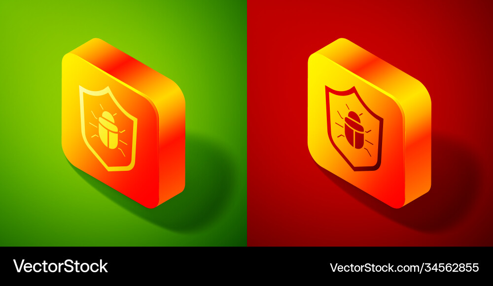 Isometric system bug concept icon isolated Isometric system bug concept icon isolated vector image