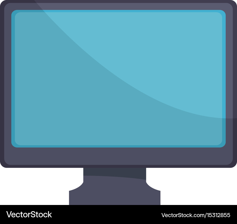 Modern screen computer monitor device icon vector image