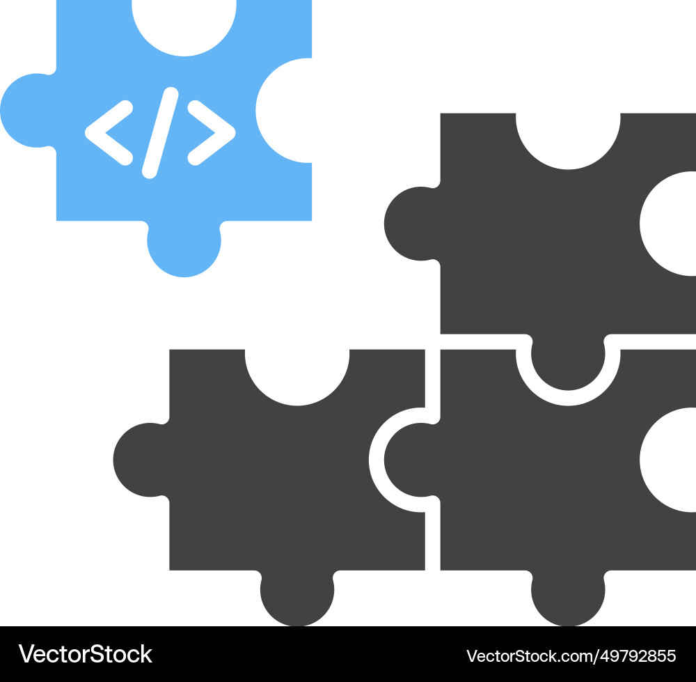 Piece of code icon image Vector Image