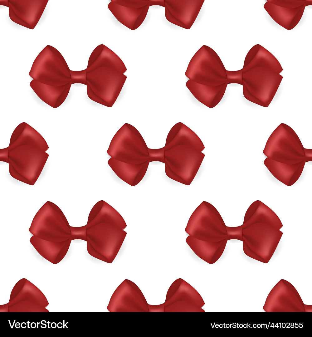 Seamless pattern with 3d realistic red silk Seamless pattern with 3d realistic red silk vector image