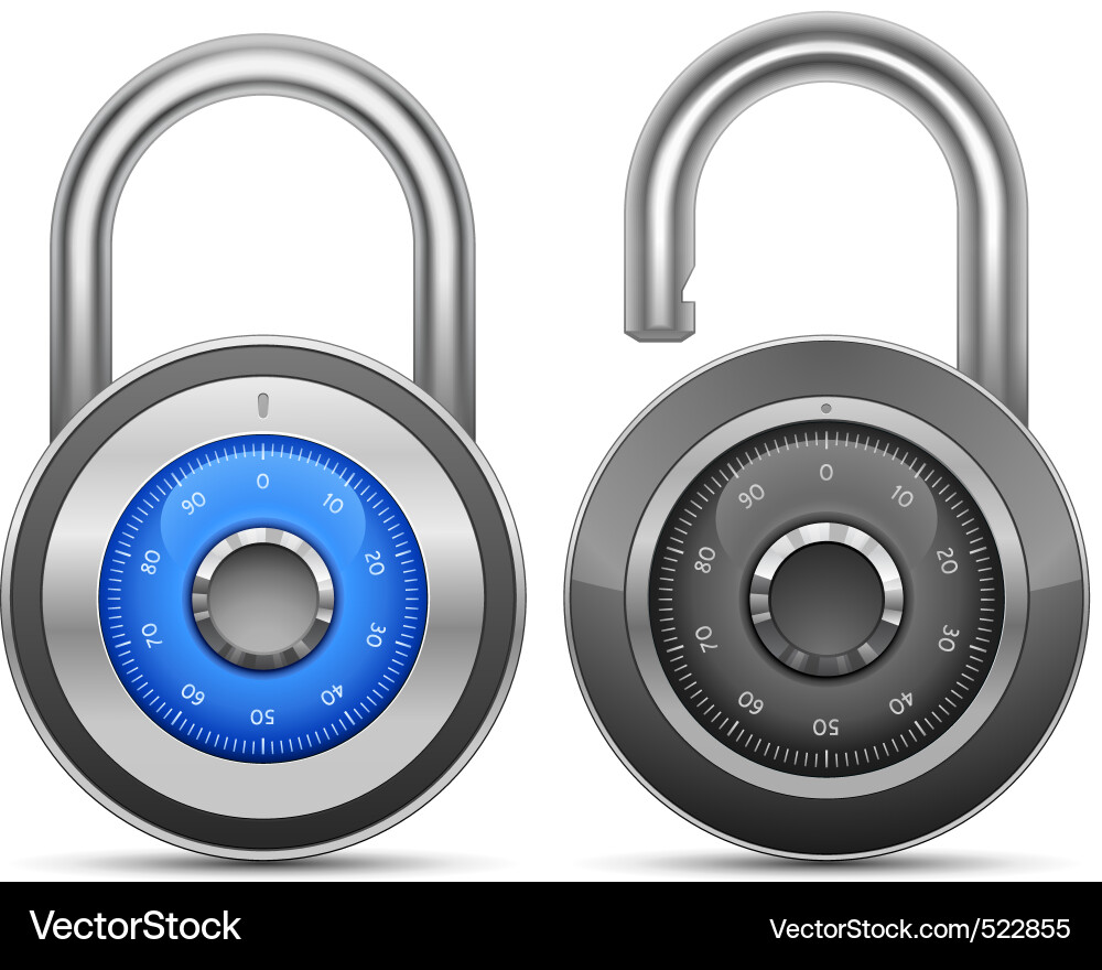 Secure Lock Collection vector image