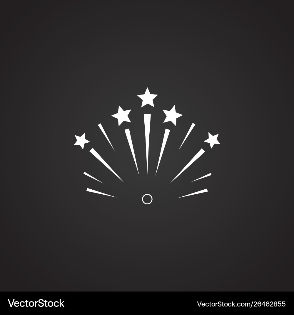Sparkle icon on background for graphic and web Vector Image