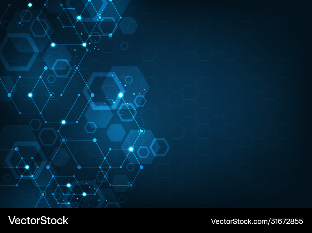 Technology in concept data network vector image