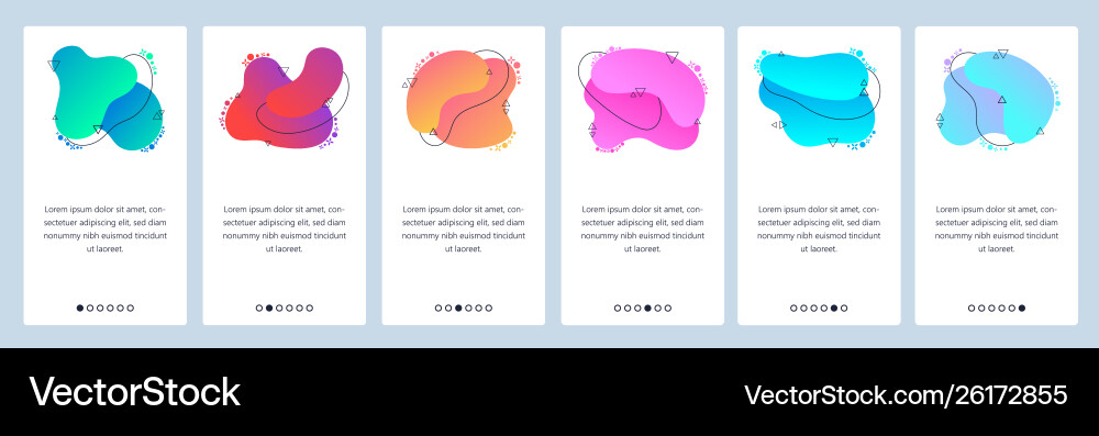 Website and mobile app onboarding screens vector image
