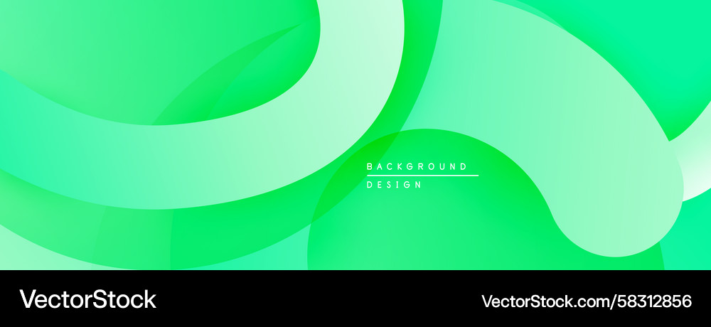 Abstract green background smooth curves overlap Abstract green background smooth curves overlap Vector Image