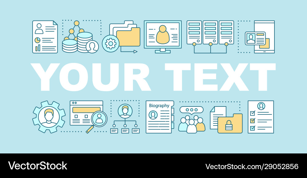Database word concepts banner Database word concepts banner vector image